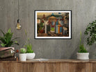 My Dress Hangs There Painting - Meri Deewar 3 : 4 Vertical Premium Wall Art Canvas by MeriDeewar