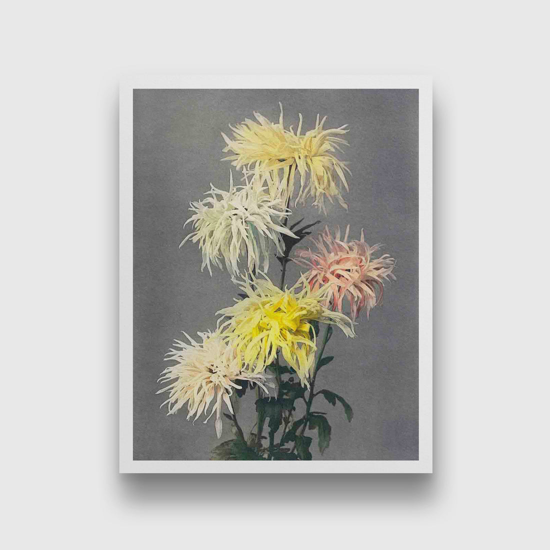 Nami–chi–dori painting 3 : 4 Vertical Premium Wall Art Canvas by MeriDeewar
