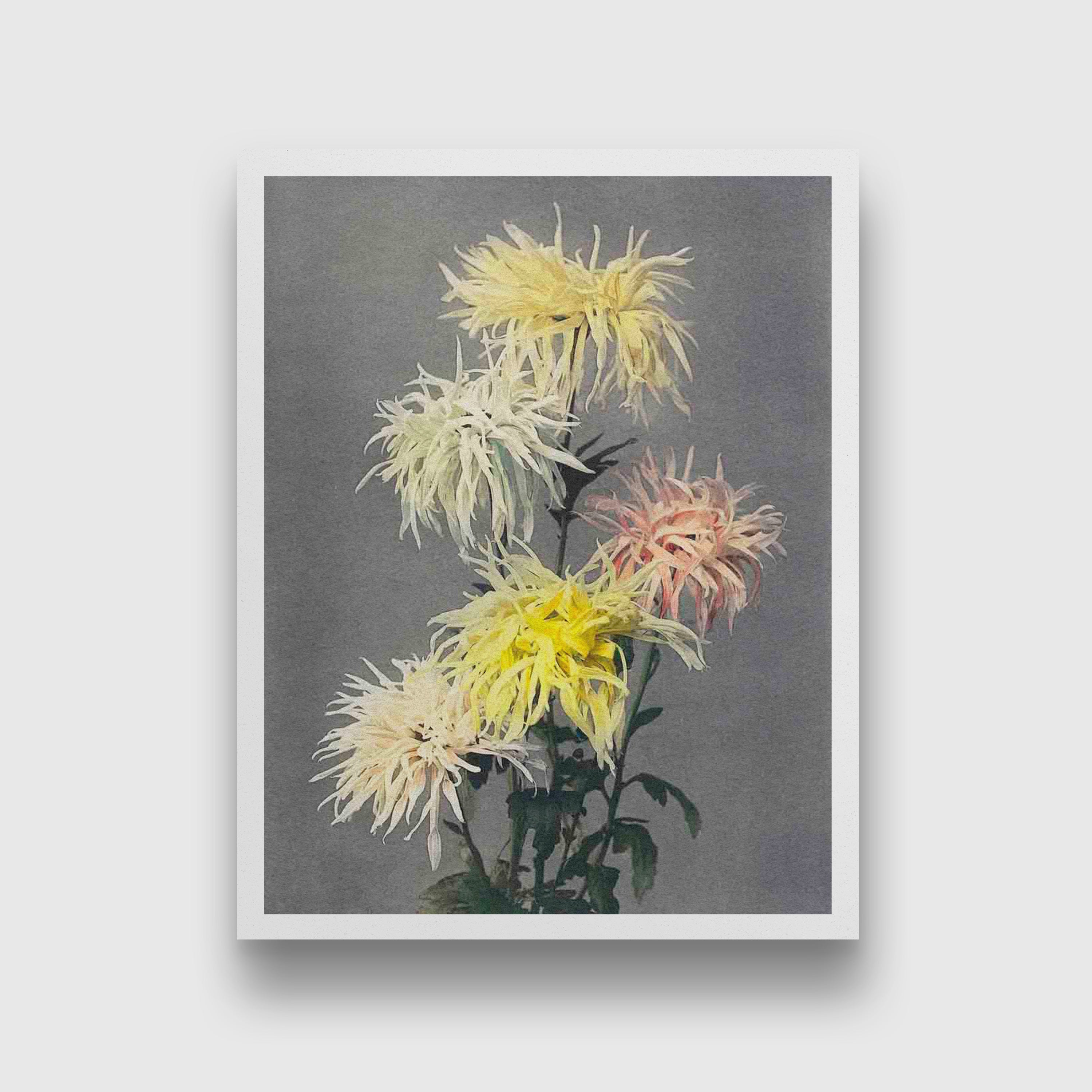 Nami–chi–dori painting 3 : 4 Vertical Premium Wall Art Canvas by MeriDeewar