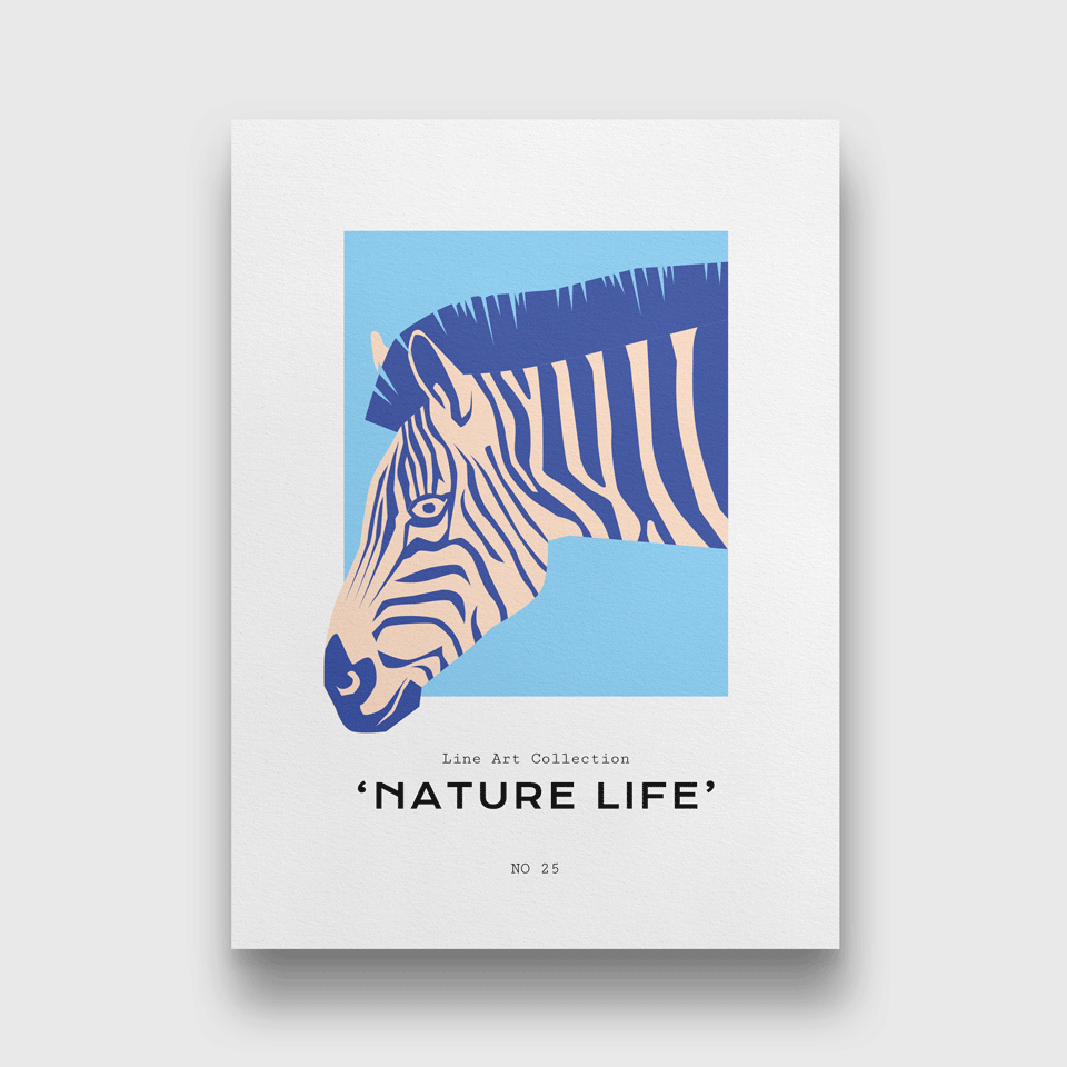 Nature life minimalistic poster Painting 3 : 4.2 Vertical Premium Wall Art Canvas by MeriDeewar