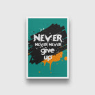 Never Give up Art - Meri Deewar 2 : 3 Vertical Premium Wall Art Canvas by MeriDeewar
