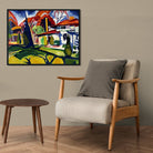 Newman's House Henry Lyman Saÿen Painting - MeriDeewar 4 : 3 Horizontal Premium Wall Art Canvas by MeriDeewar
