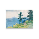 North Woods Club Adirondacks painting - Meri Deewar 3 : 2 Horizontal Premium Wall Art Canvas by MeriDeewar