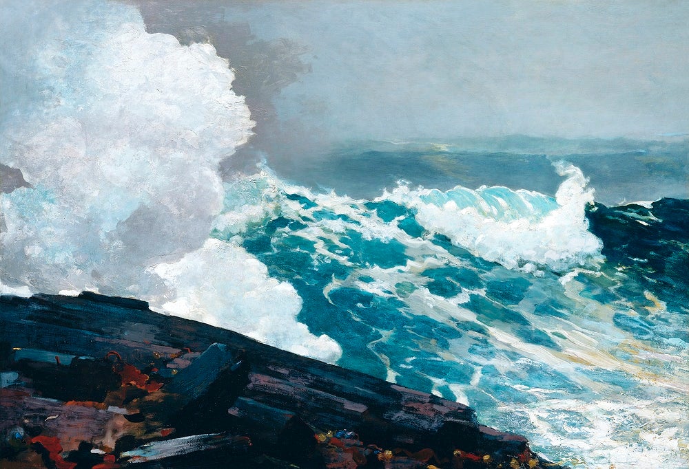 Northeaster painting - Meri Deewar 3 : 2 Horizontal Premium Wall Art Canvas by MeriDeewar