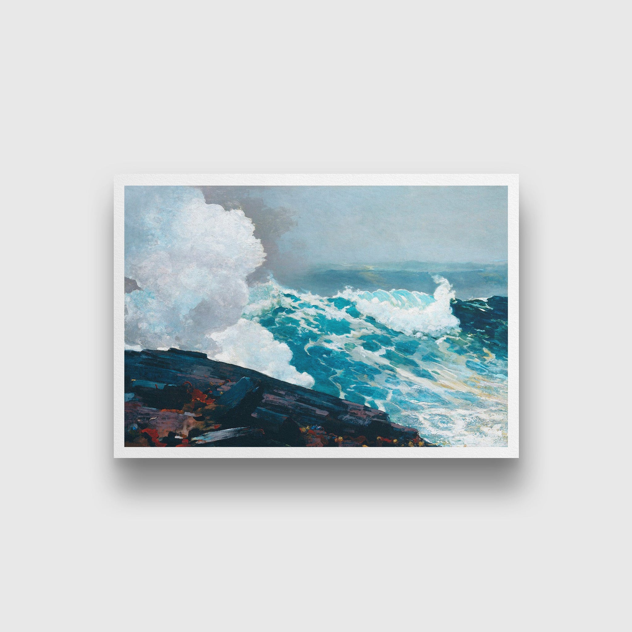 Northeaster painting - Meri Deewar 3 : 2 Horizontal Premium Wall Art Canvas by MeriDeewar