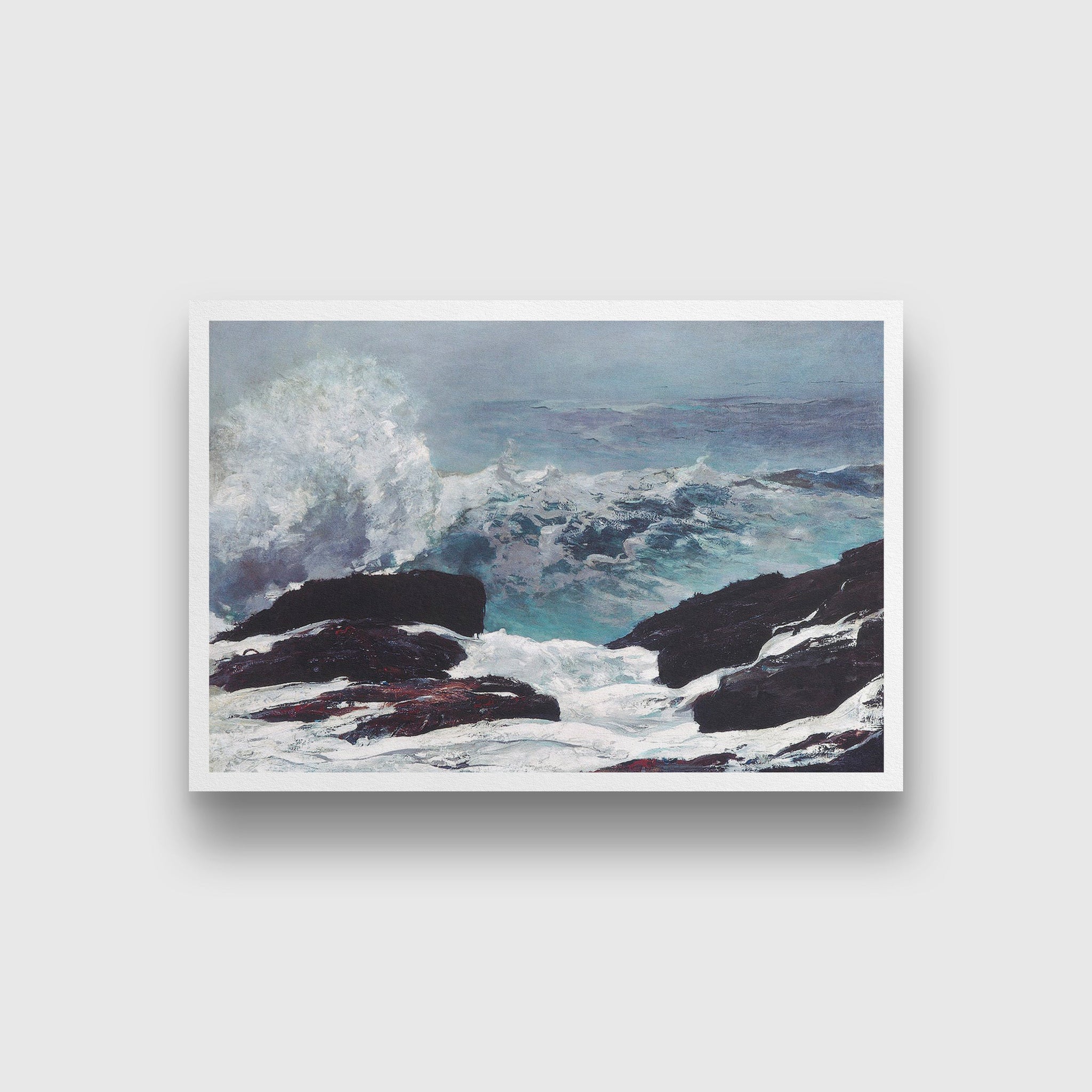 Northeaster WH painting - Meri Deewar 3 : 2 Horizontal Premium Wall Art Canvas by MeriDeewar