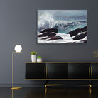 Northeaster WH painting - Meri Deewar 3 : 2 Horizontal Premium Wall Art Canvas by MeriDeewar