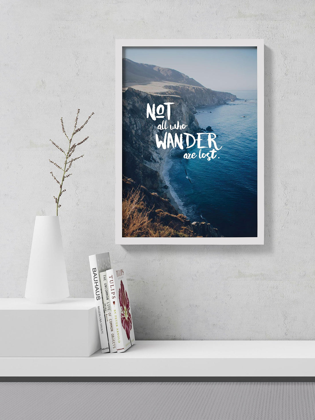 Not all who Wander are lost Poster- Meri Deewar Poster A3 / Poster Premium Wall Art Canvas by MeriDeewar