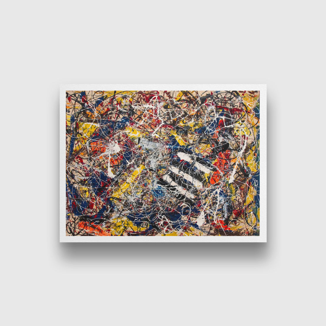 Number Painting - Meri Deewar 4 : 3 Horizontal Premium Wall Art Canvas by MeriDeewar