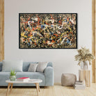 Number Painting - Meri Deewar 4 : 3 Horizontal Premium Wall Art Canvas by MeriDeewar