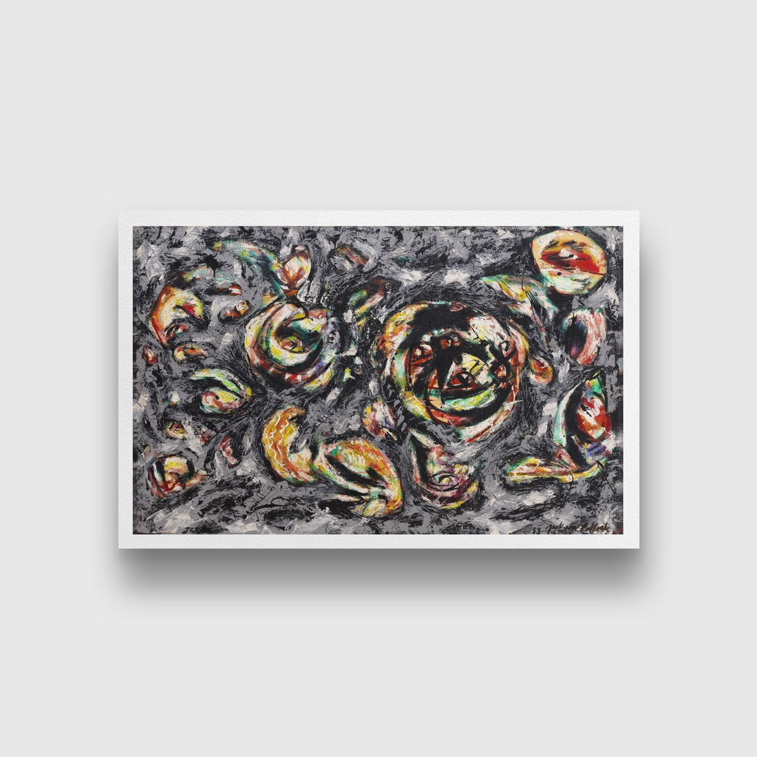 ocean Greyness Painting - Meri Deewar 3 : 2 Horizontal Premium Wall Art Canvas by MeriDeewar