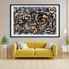 ocean Greyness Painting - Meri Deewar 3 : 2 Horizontal Premium Wall Art Canvas by MeriDeewar