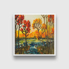 Oil Painting 2 Painting - Meri Deewar 1 : 1 Square Premium Wall Art Canvas by MeriDeewar