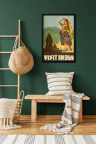 Old Women Traditonal Dress Vintage Poster 2 : 3 Vertical Premium Wall Art Canvas by MeriDeewar