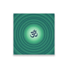 om green painting 1 : 1 Square Premium Wall Art Canvas by MeriDeewar