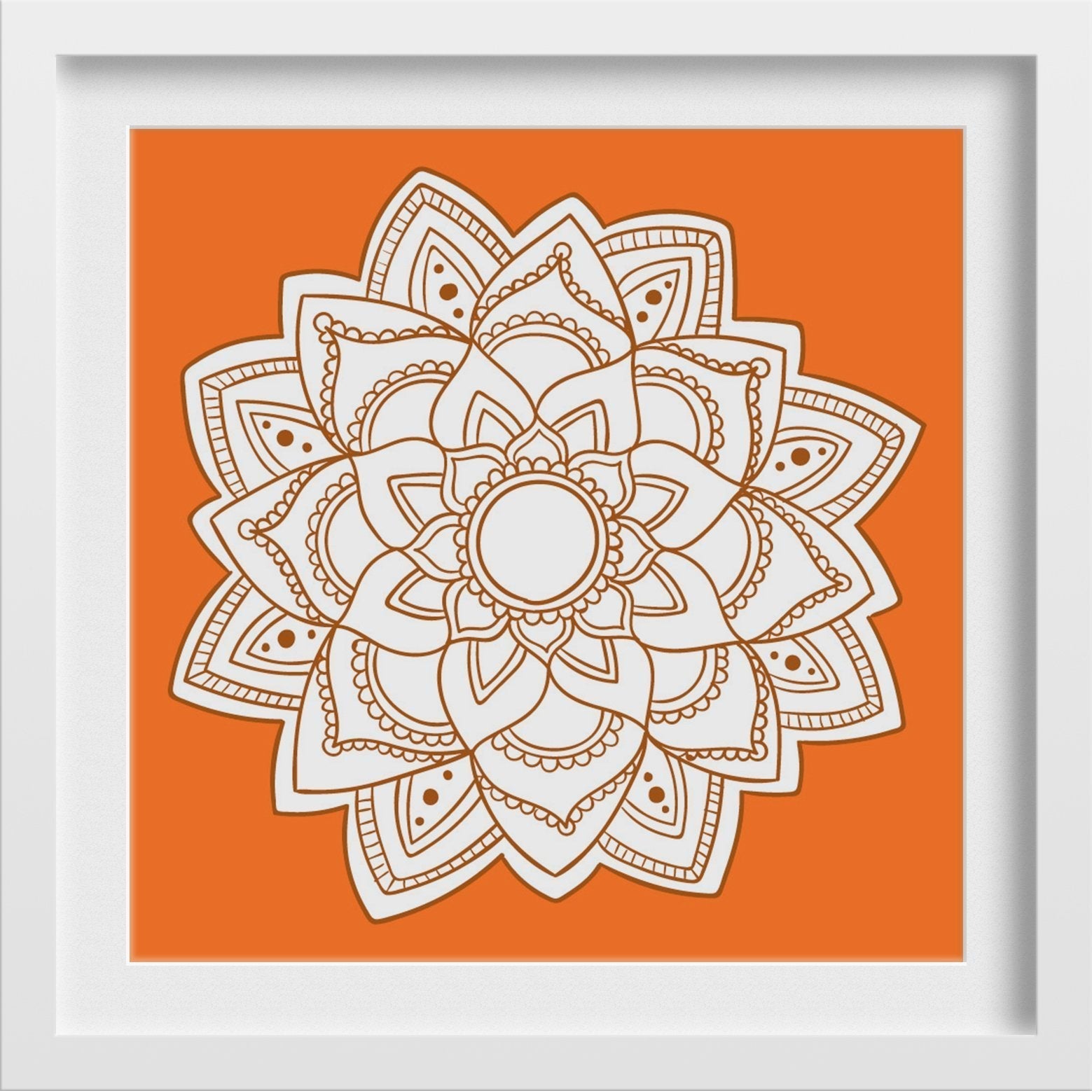 Om Yoga Chakra Painting - Meri Deewar 1 : 1 Square Premium Wall Art Canvas by MeriDeewar