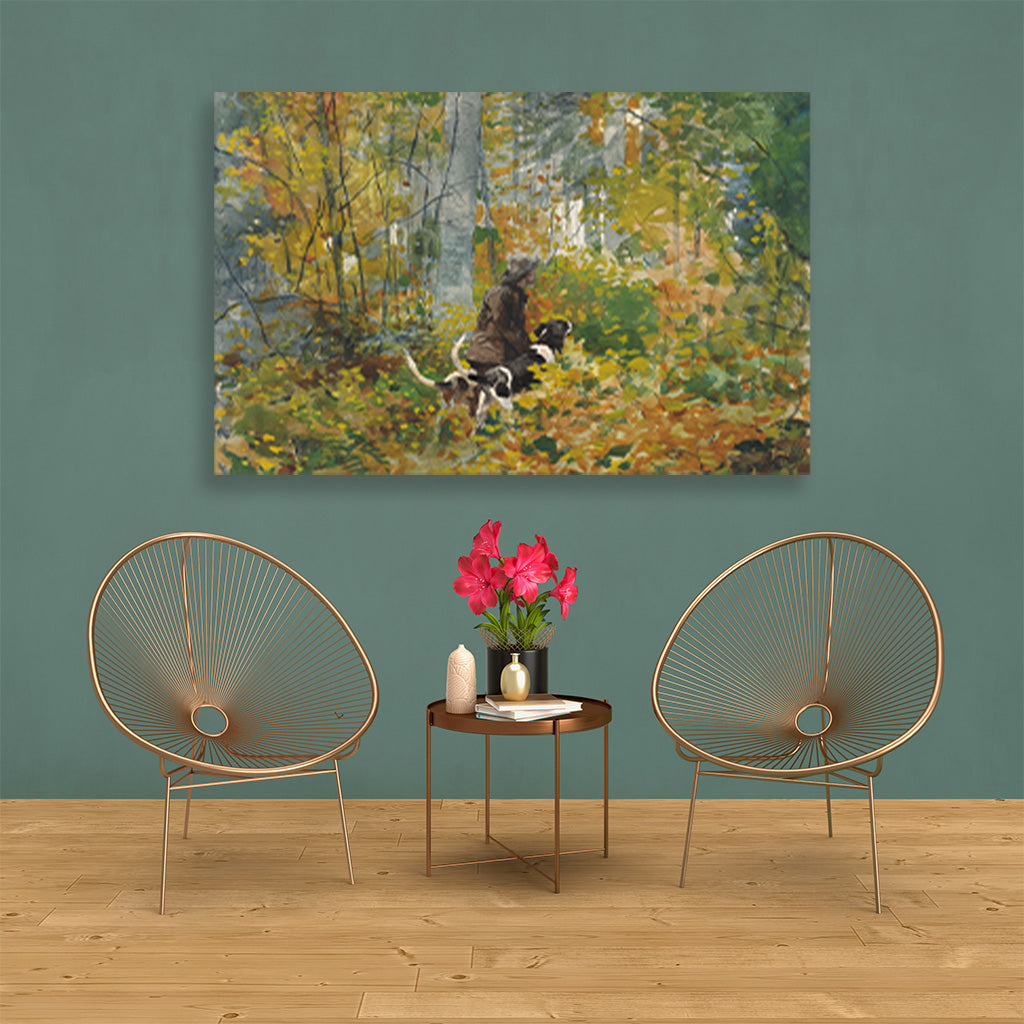 On the Trail painting - Meri Deewar 3 : 2 Horizontal Premium Wall Art Canvas by MeriDeewar