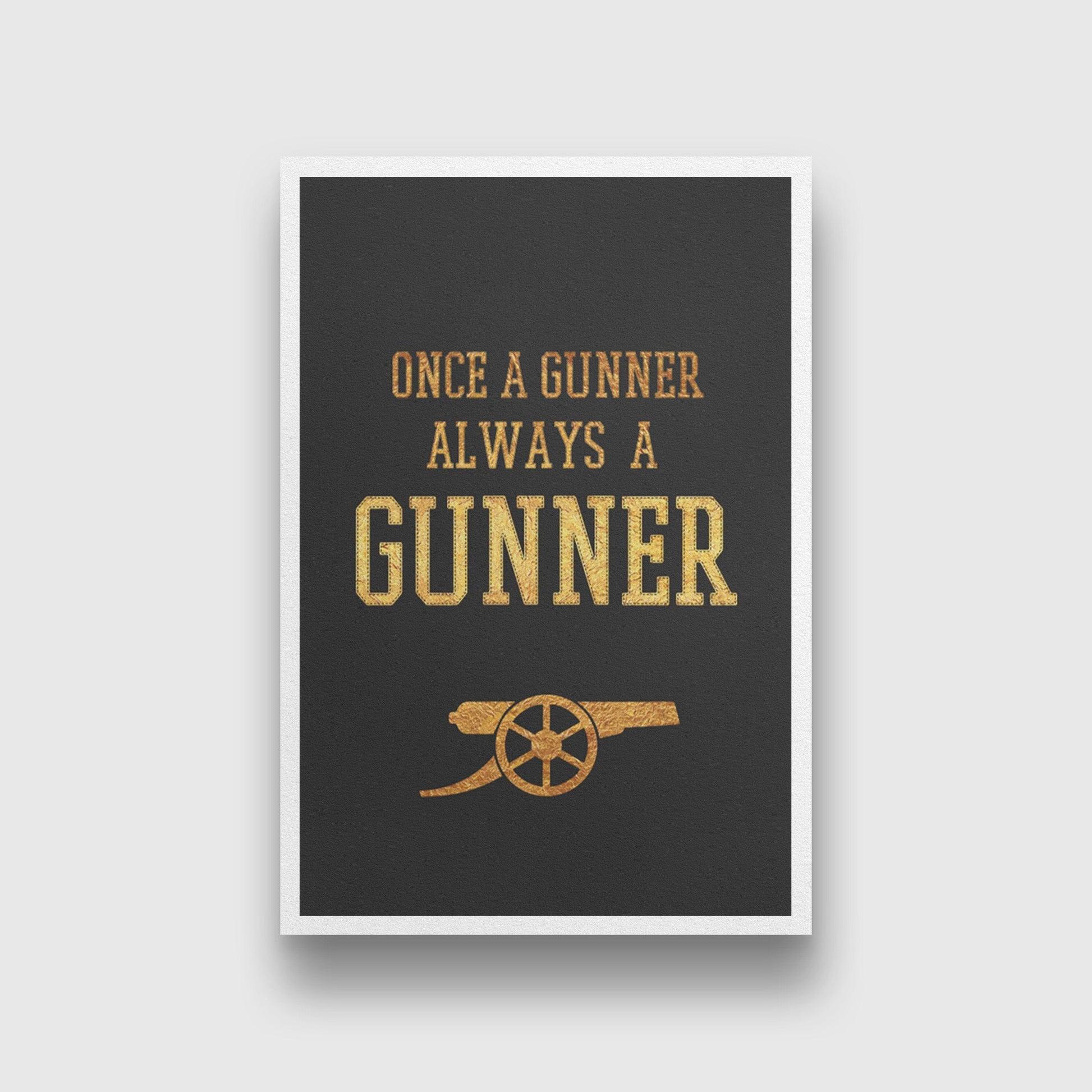 Once a Gunner always a gunner Art Painting - Meri Deewar 2 : 3 Vertical Premium Wall Art Canvas by MeriDeewar