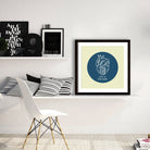 Open Up Your Heart Artwork Painting - Meri Deewar 1 : 1 Square Premium Wall Art Canvas by MeriDeewar