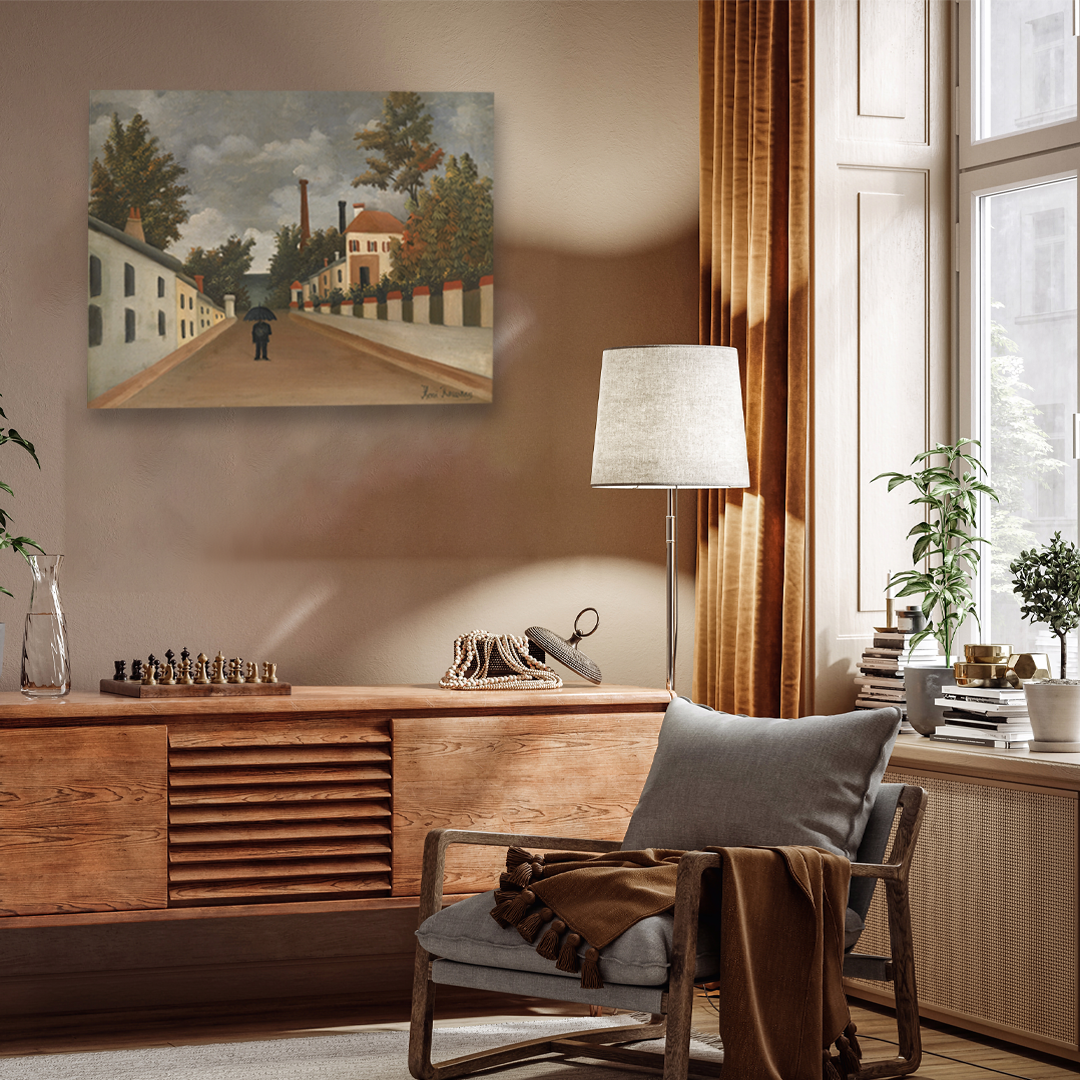 Outskirts of Paris Environs de Paris 5 : 4 Horizontal Premium Wall Art Canvas by MeriDeewar