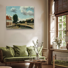 Outskirts of Paris Painting 5 : 4 Horizontal Premium Wall Art Canvas by MeriDeewar