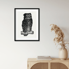 Owl Painting 3 : 4 Vertical Premium Wall Art Canvas by MeriDeewar