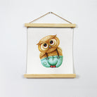Owl Wall Art Hanging Canvas Painting - Meri Deewar Hanging Canvas Premium Wall Art Canvas by MeriDeewar