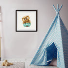 Owl Wall Art Painting - Meri Deewar 1 : 1 Square Premium Wall Art Canvas by MeriDeewar