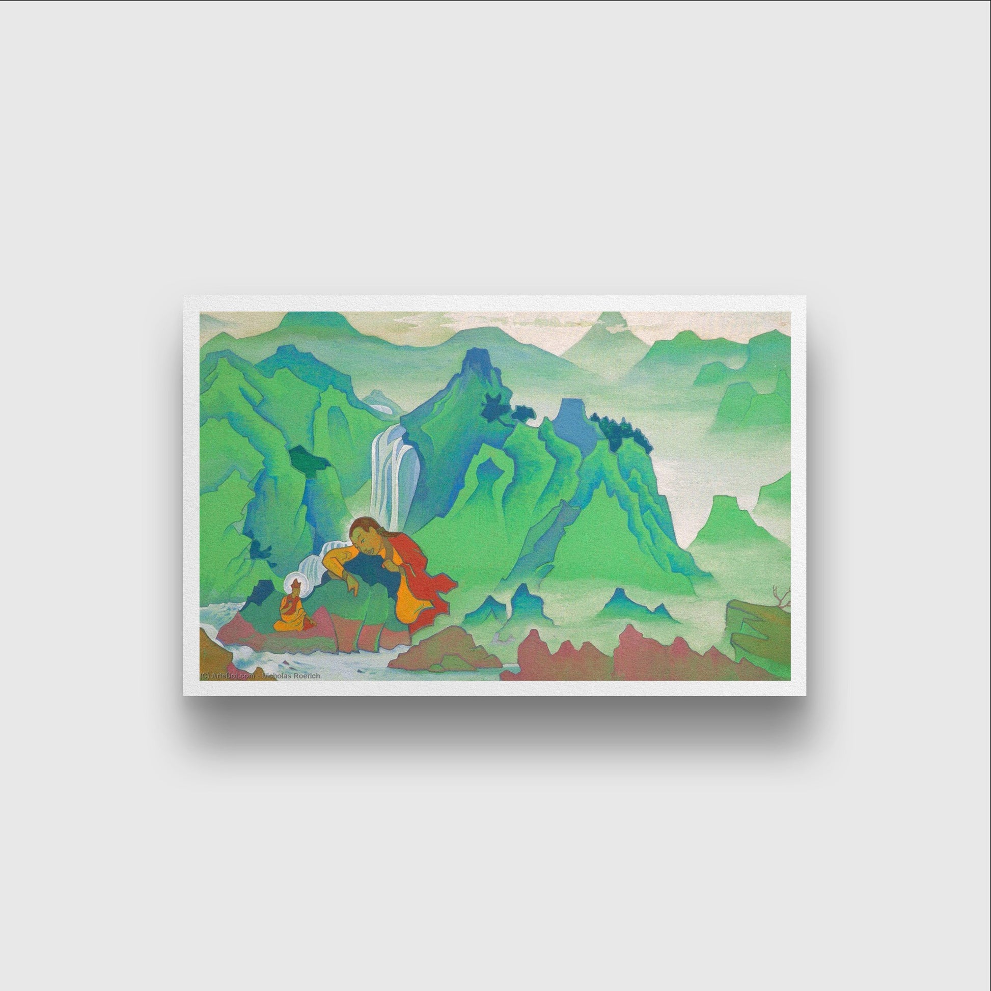 Padmasambhava Painting - Meri Deewar 3 : 2 Horizontal Premium Wall Art Canvas by MeriDeewar