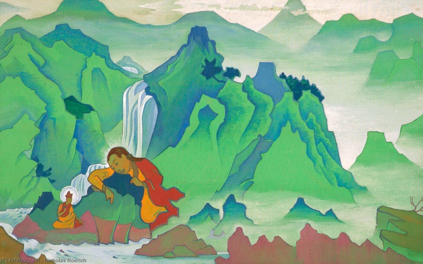 Padmasambhava Painting - Meri Deewar 3 : 2 Horizontal Premium Wall Art Canvas by MeriDeewar