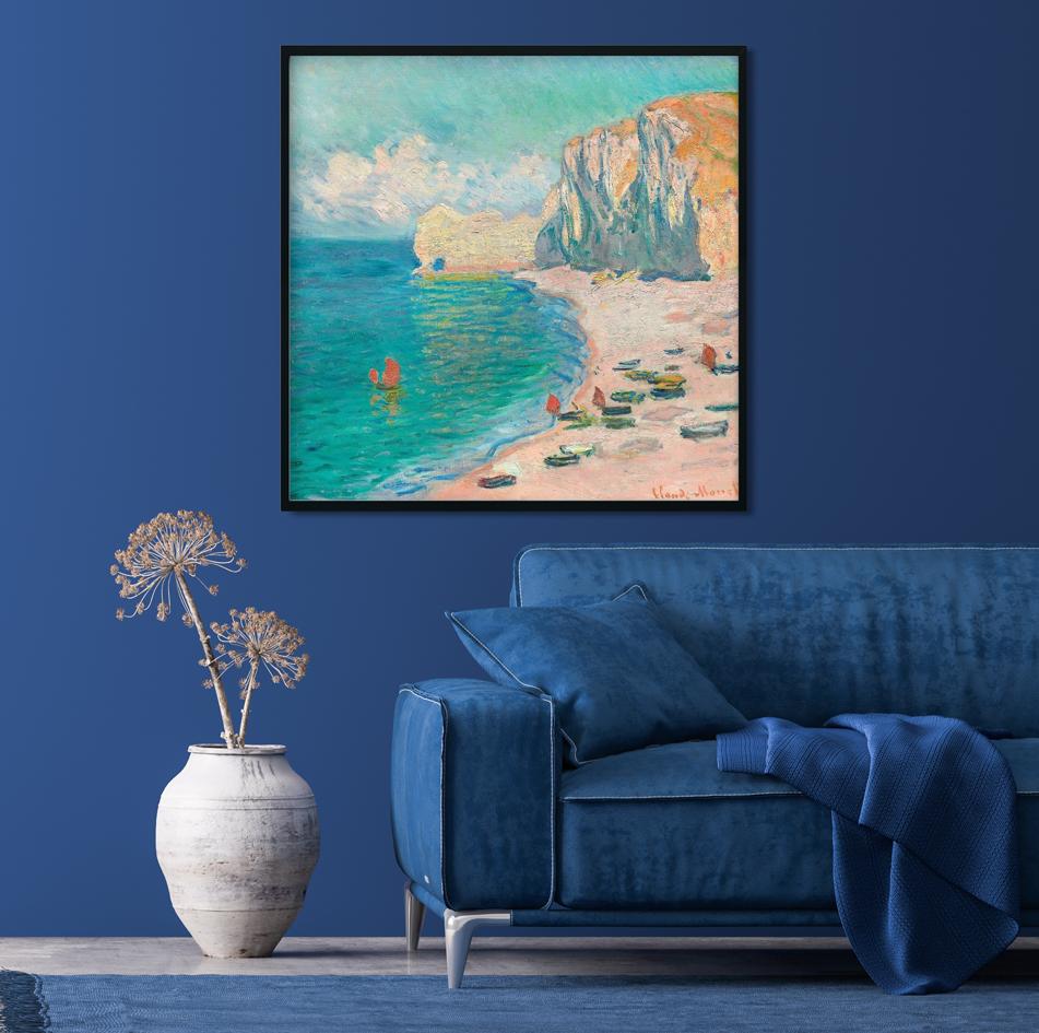 Painting By Claude Monet - Meri Deewar 1 : 1 Square Premium Wall Art Canvas by MeriDeewar