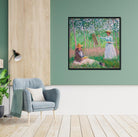 Painting Claude Monet - Meri Deewar 1 : 1 Square Premium Wall Art Canvas by MeriDeewar