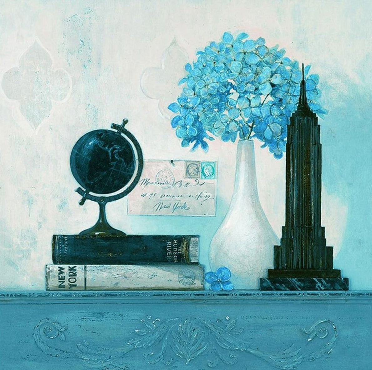 Painting - Meri Deewar 1 : 1 Square Premium Wall Art Canvas by MeriDeewar