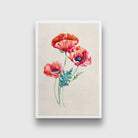 Papaver Orientale Flowers Painting - Meri Deewar 2 : 3 Vertical Premium Wall Art Canvas by MeriDeewar