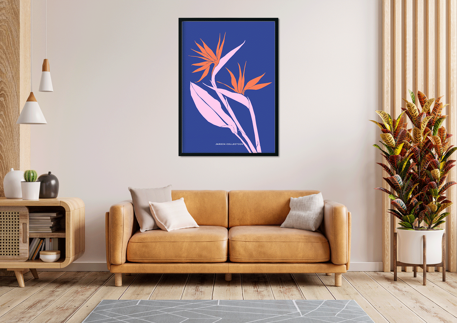 Paradise Painting 3 : 4.2 Vertical Premium Wall Art Canvas by MeriDeewar