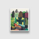 Park painting - Meri Deewar 1 : 1 Square Premium Wall Art Canvas by MeriDeewar