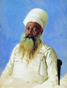 Parsi priest fire worshiper bombay - Meri Deewar 3 : 4 Vertical Premium Wall Art Canvas by MeriDeewar