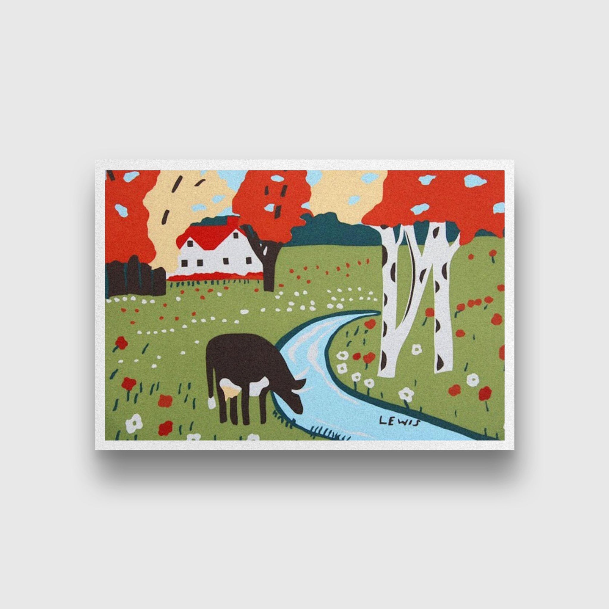 Pastorale Painting - Meri Deewar 3 : 2 Horizontal Premium Wall Art Canvas by MeriDeewar
