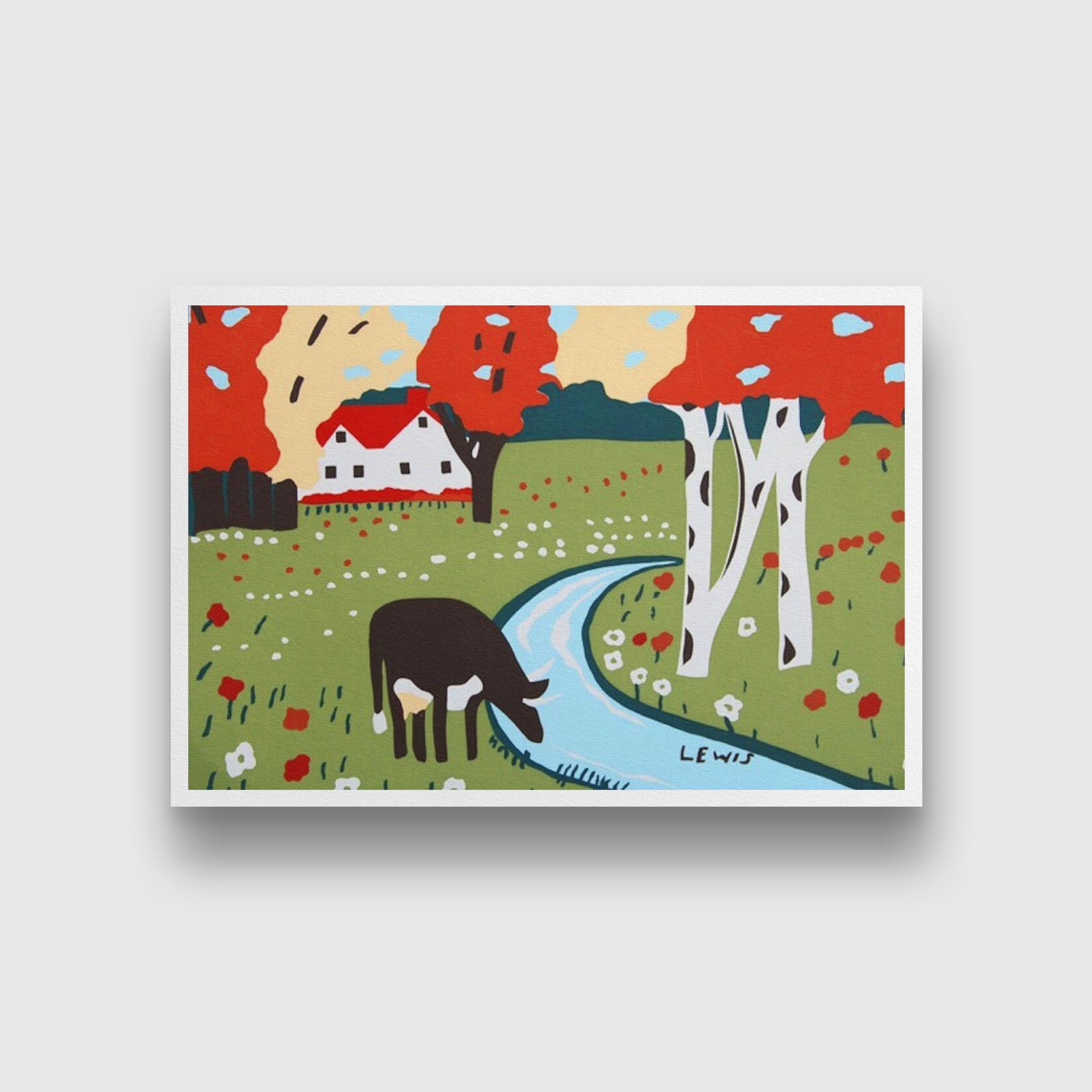 Pastorale Painting - Meri Deewar 3 : 2 Horizontal Premium Wall Art Canvas by MeriDeewar