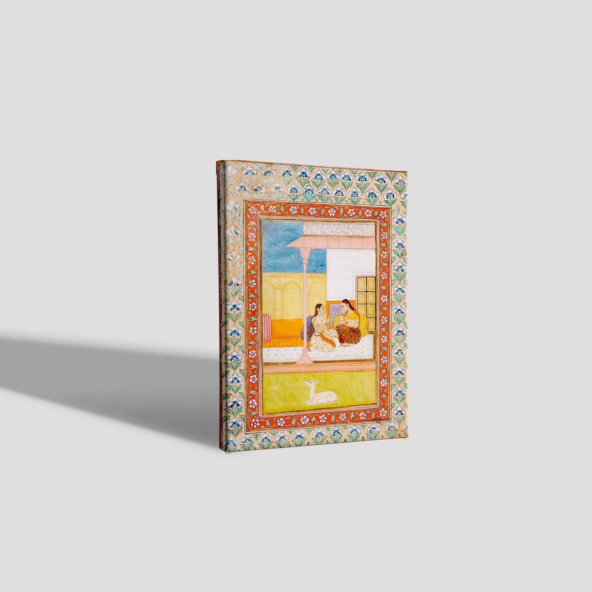 Patamanjari Ragini, the Fourth Wife of Bhairava Raga, Folio from a Ragamala (Garland of Melodies) Painting - Meri Deewar 4 X 5.5 Vertical Premium Wall Art Canvas by MeriDeewar