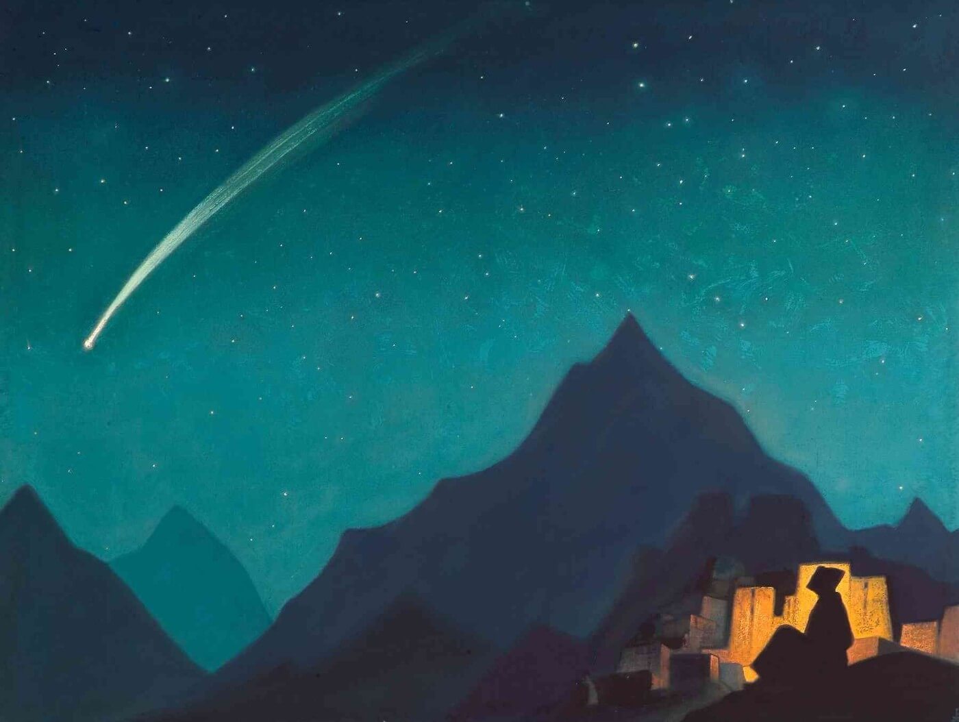 Path to Kailas Painting - Meri Deewar 4 : 3 Horizontal Premium Wall Art Canvas by MeriDeewar