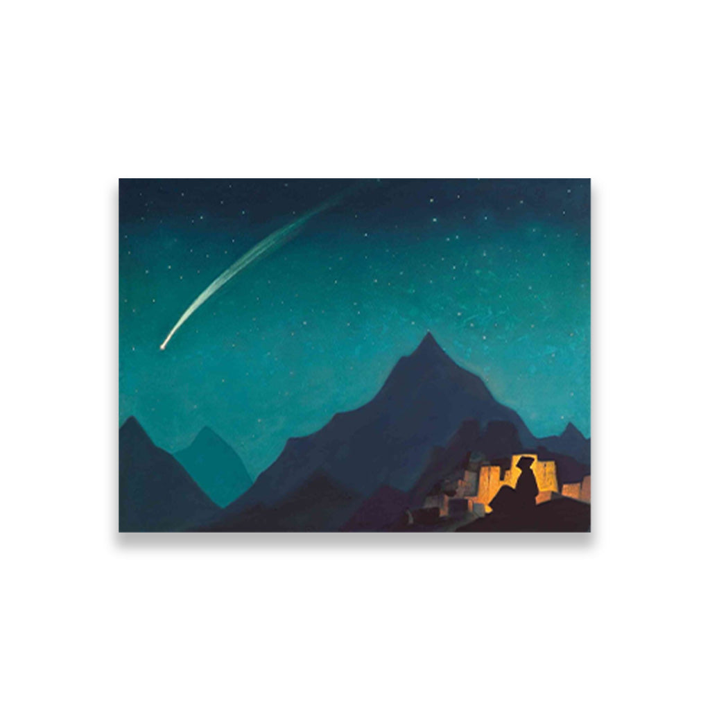 Path to Kailas Painting - Meri Deewar 4 : 3 Horizontal Premium Wall Art Canvas by MeriDeewar