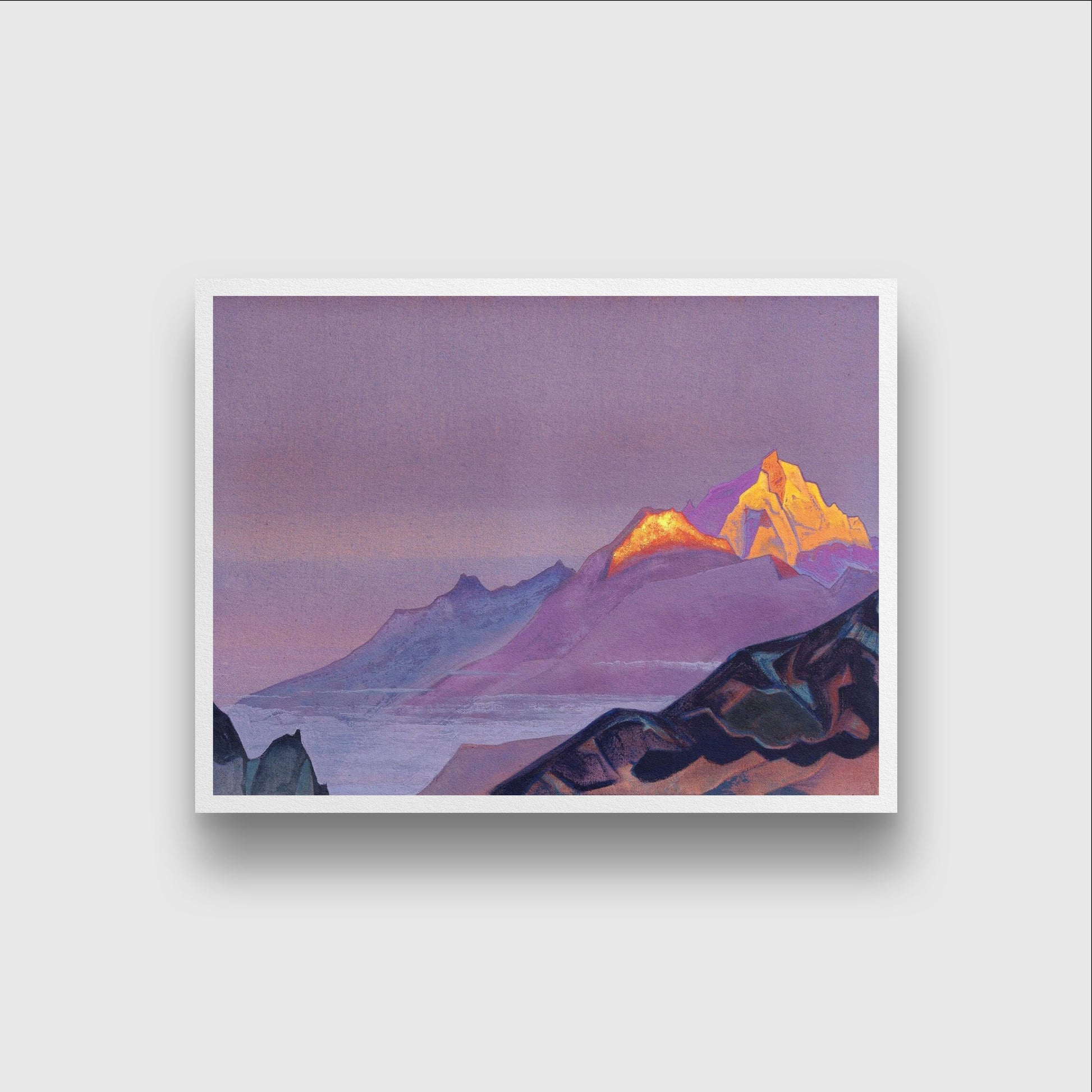 Path to shambhala Painting - Meri Deewar 4 : 3 Horizontal Premium Wall Art Canvas by MeriDeewar