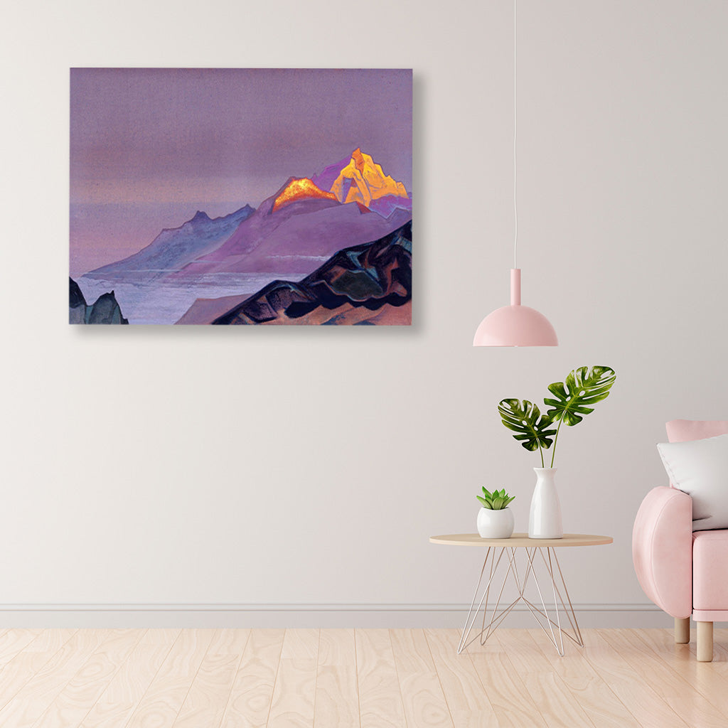 Path to shambhala Painting - Meri Deewar 4 : 3 Horizontal Premium Wall Art Canvas by MeriDeewar