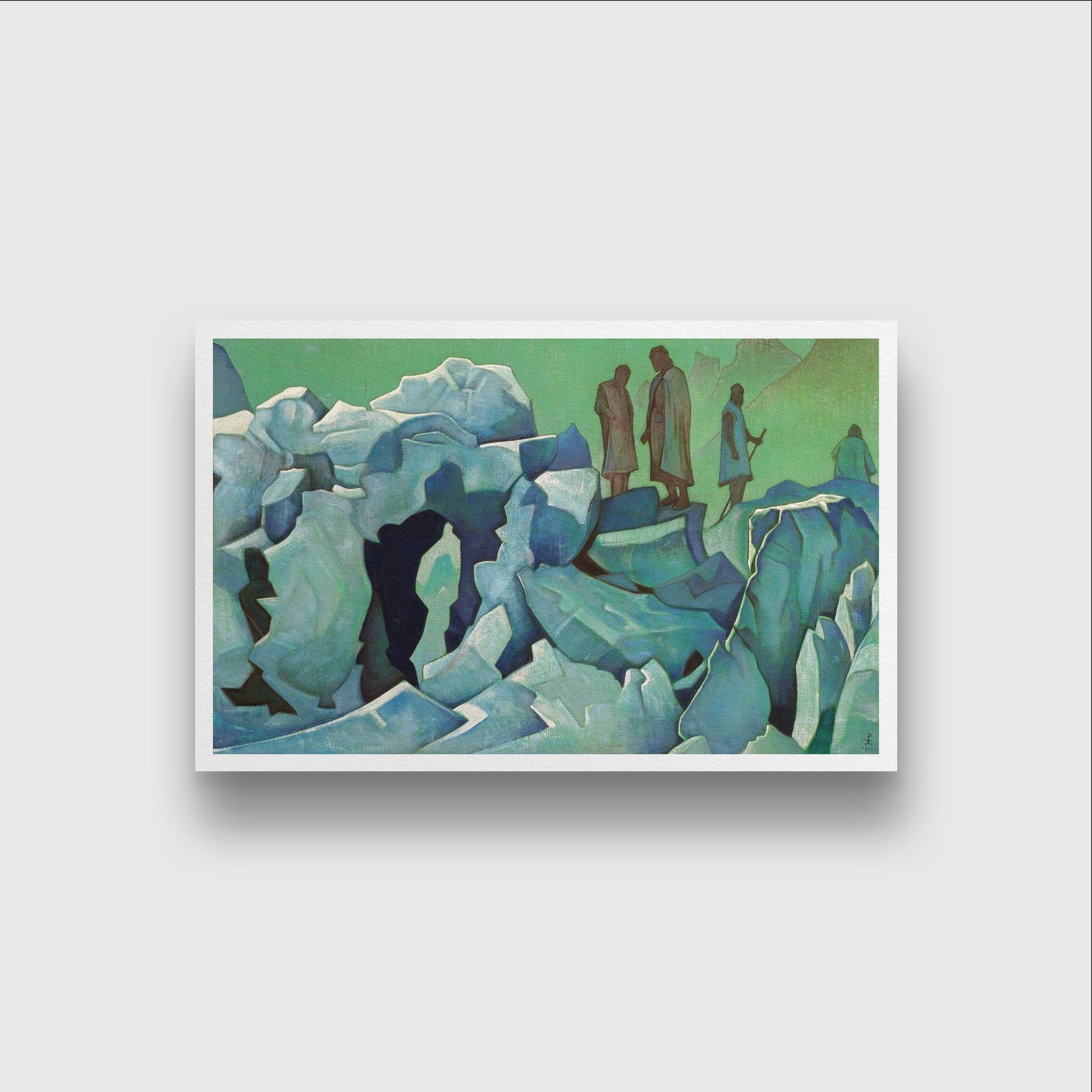 Patrol Of Himalayas Painting - Meri Deewar 3 : 2 Horizontal Premium Wall Art Canvas by MeriDeewar