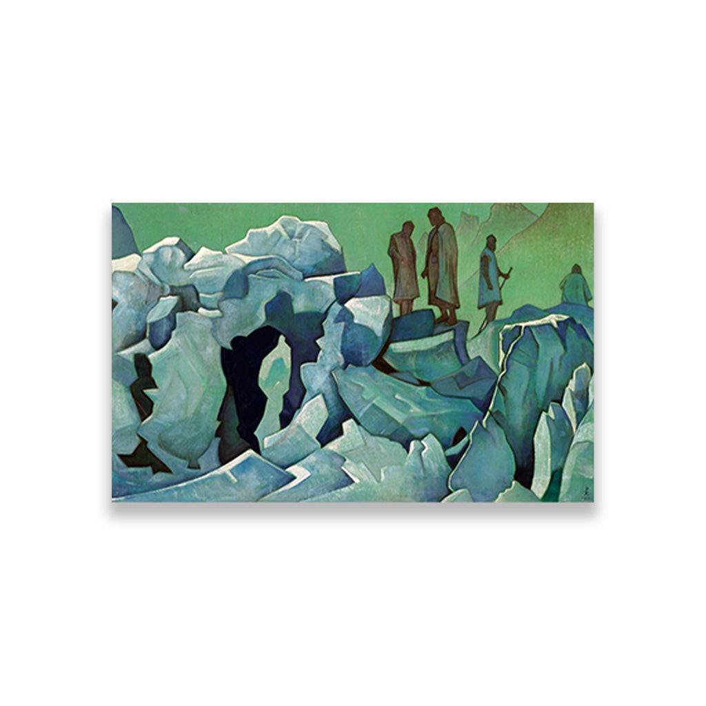 Patrol Of Himalayas Painting - Meri Deewar 3 : 2 Horizontal Premium Wall Art Canvas by MeriDeewar