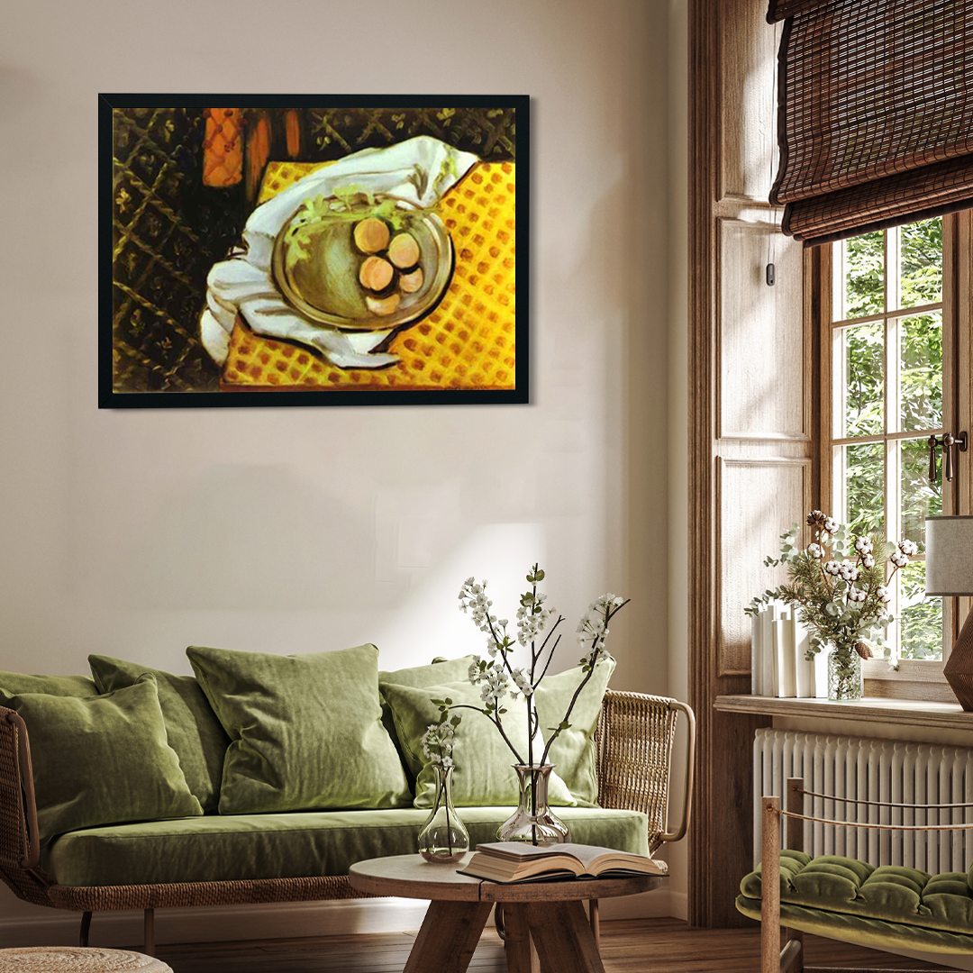 Peaches Painting 3 : 2 Horizontal Premium Wall Art Canvas by MeriDeewar