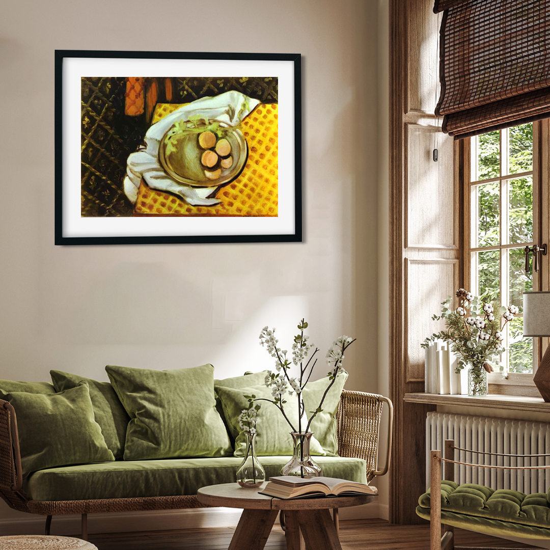 Peaches Painting 3 : 2 Horizontal Premium Wall Art Canvas by MeriDeewar