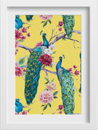 Peacock paradise Painting - Meri Deewar 2 : 3 Vertical Premium Wall Art Canvas by MeriDeewar
