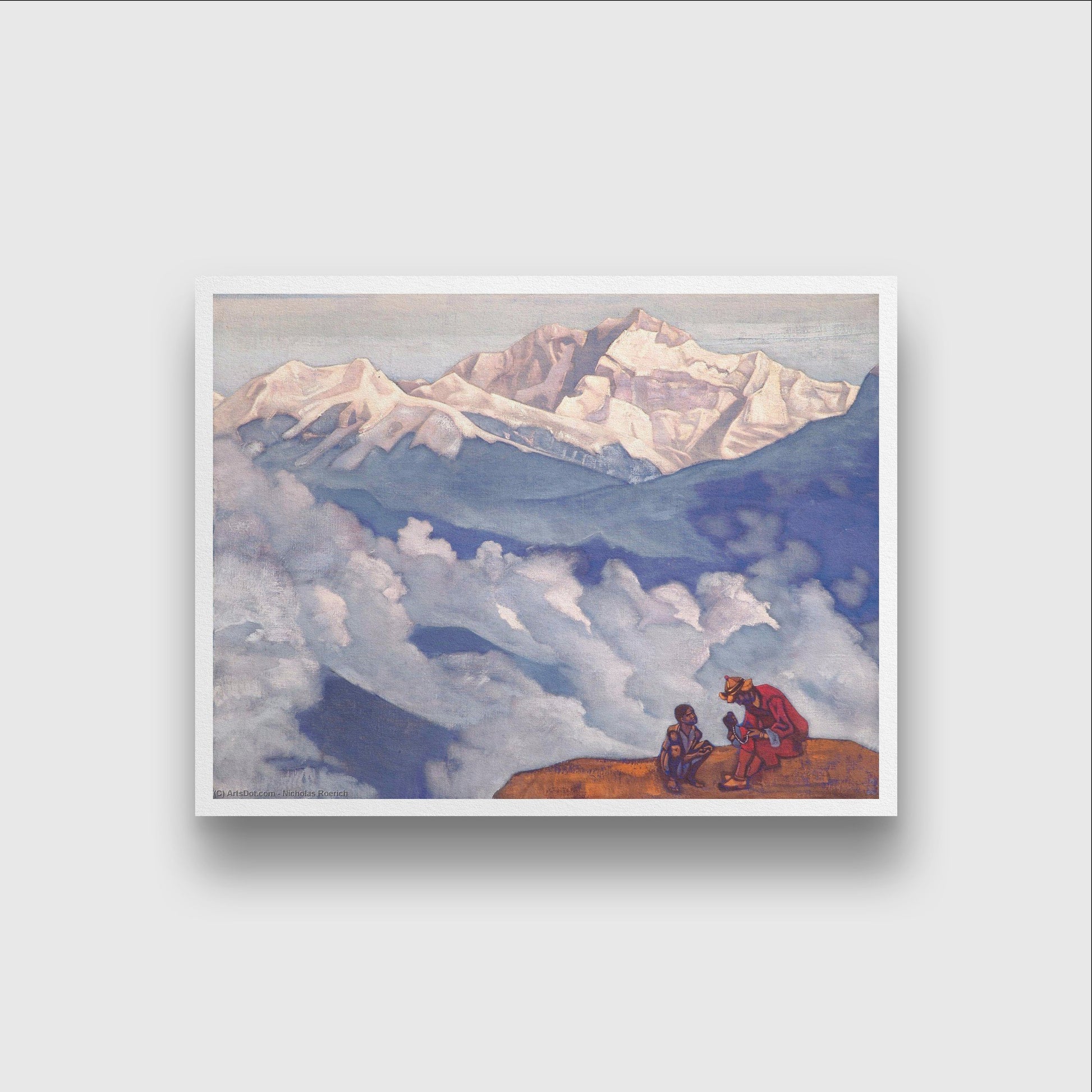 Pearl of searching Painting - Meri Deewar 4 : 3 Horizontal Premium Wall Art Canvas by MeriDeewar